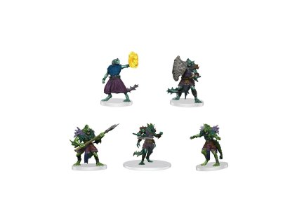 dd icons of the realms pre painted miniatures sahuagin warband