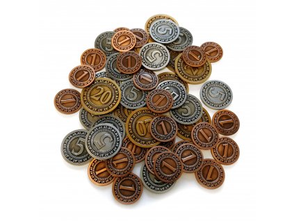 TLAMA games - Sada univerzálních kovových mincí (50 ks)