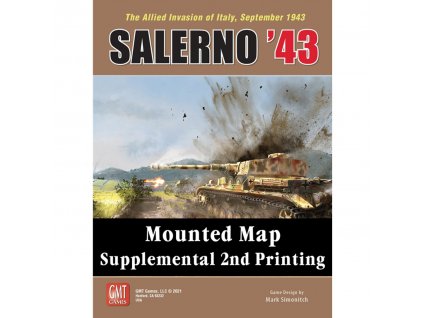 Salerno '43 Mounted Map Supplemental 2nd Printing