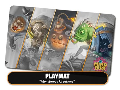 Mindbug - Full Art Playmat - Monstrous Creations  (Základní set – maloobchodní verze)