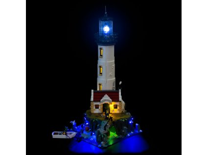 21335 LEGO MotorisedLighthouse lights on Light My Bricks[1]
