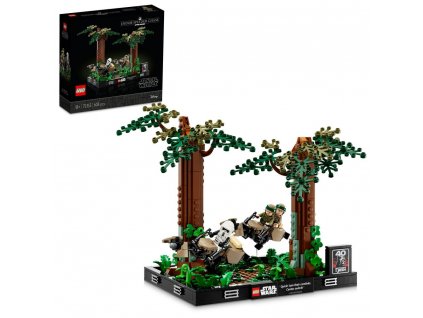 LEGO® Honička spídrů na planetě Endor™ – diorama 75353