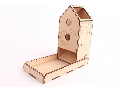 Dřevěná házecí budka - Na křídlech  NENÍ HRA! Wingspan: Házecí věž