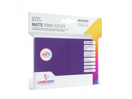 Matte Prime Sleeves Purple (100 obalů) - Obaly na karty