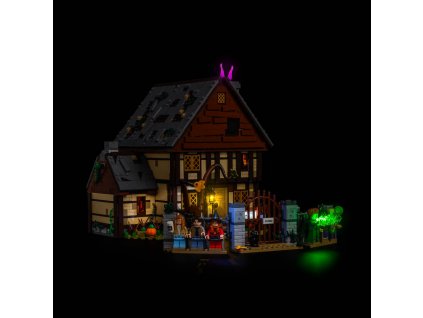 21341 LEGO HocusPocusTheSandersonSisters Cottage 3 4 left gate Light My Bricks 1000x[1]