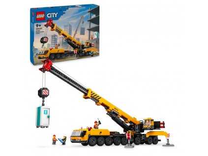 LEGO® Žlutý pojízdný stavební jeřáb 60409