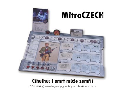 Overlay pro Cthulhu: I smrt může zemřít insert MitroCZECH organizer BoardGameHolic