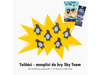 Tučňáci do hry Sky Team insert MitroCZECH organizer BoardGameHolic