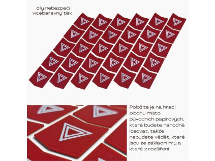 Žetony nebezpečí pro hru Pekelná jízda: Vendeta insert MitroCZECH organizer BoardGameHolic