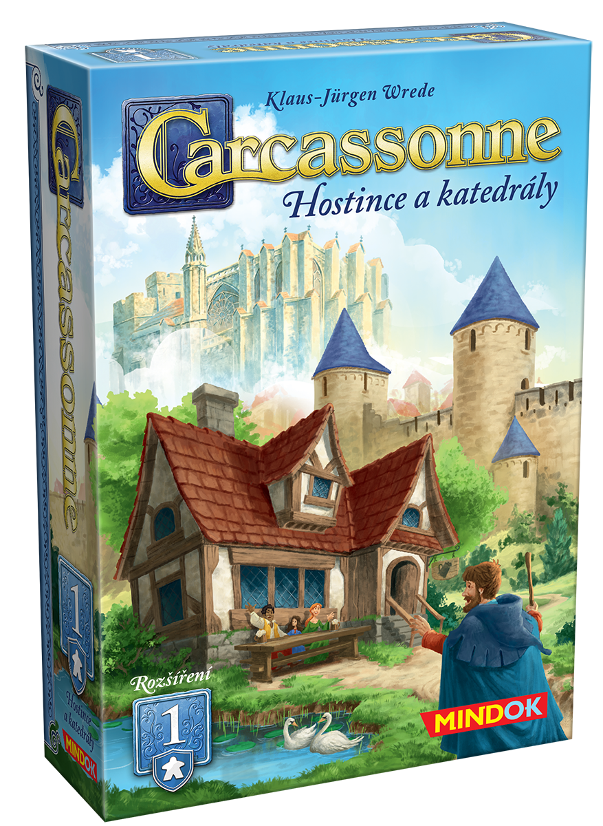 Mindok Carcassonne rozšíření 1: Hostince a katedrály (2025) rozšíření 1
