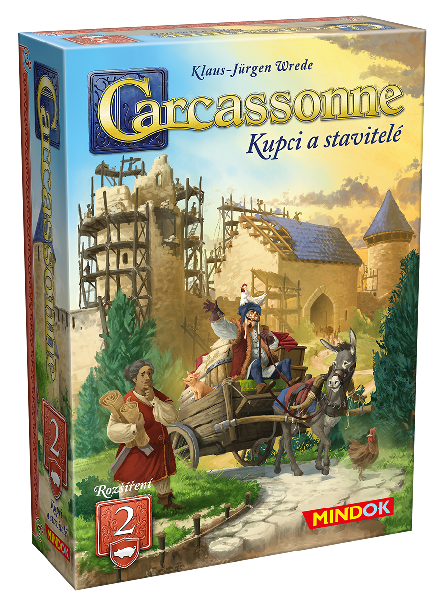 Mindok Carcassonne rozšíření 2: Kupci a stavitelé (2025) rozšíření 1