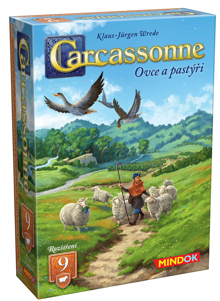 Mindok Carcasonne rozšíření 9: Ovce a pastýři (2025)