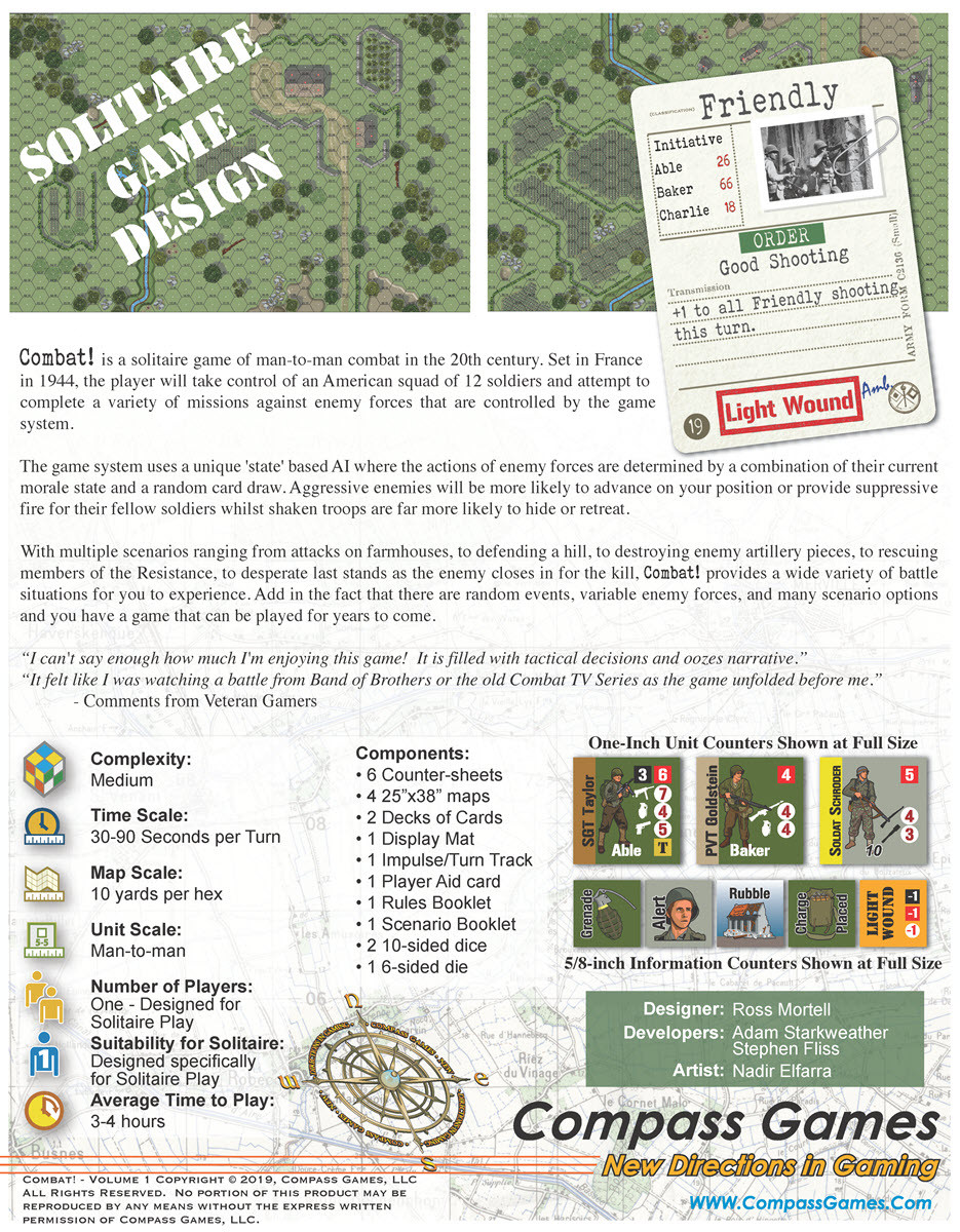 Compass Games Combat! Obrázek