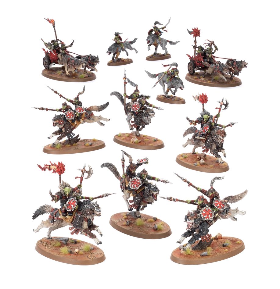 Games Workshop Warhammer Age of Sigmar: Spearhead: Gloomspite Gitz – Snarlpack Huntaz