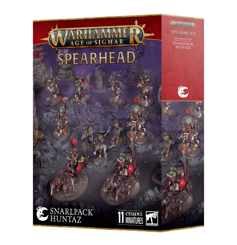 Games Workshop Warhammer Age of Sigmar: Spearhead: Gloomspite Gitz – Snarlpack Huntaz