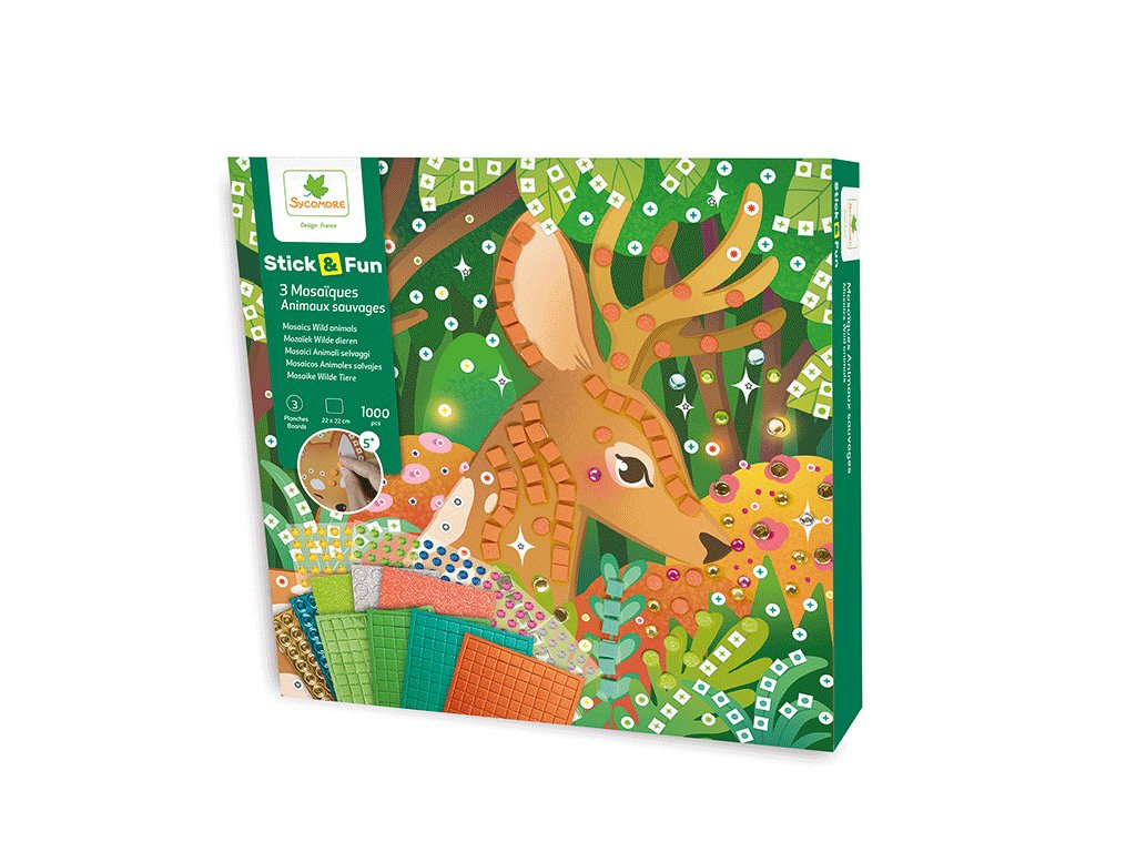 Sycomore Stick & Fun - mozaika - lesní zvířata