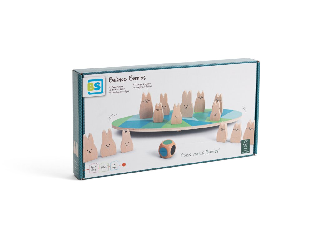BS Toys Balanční hra - králíci