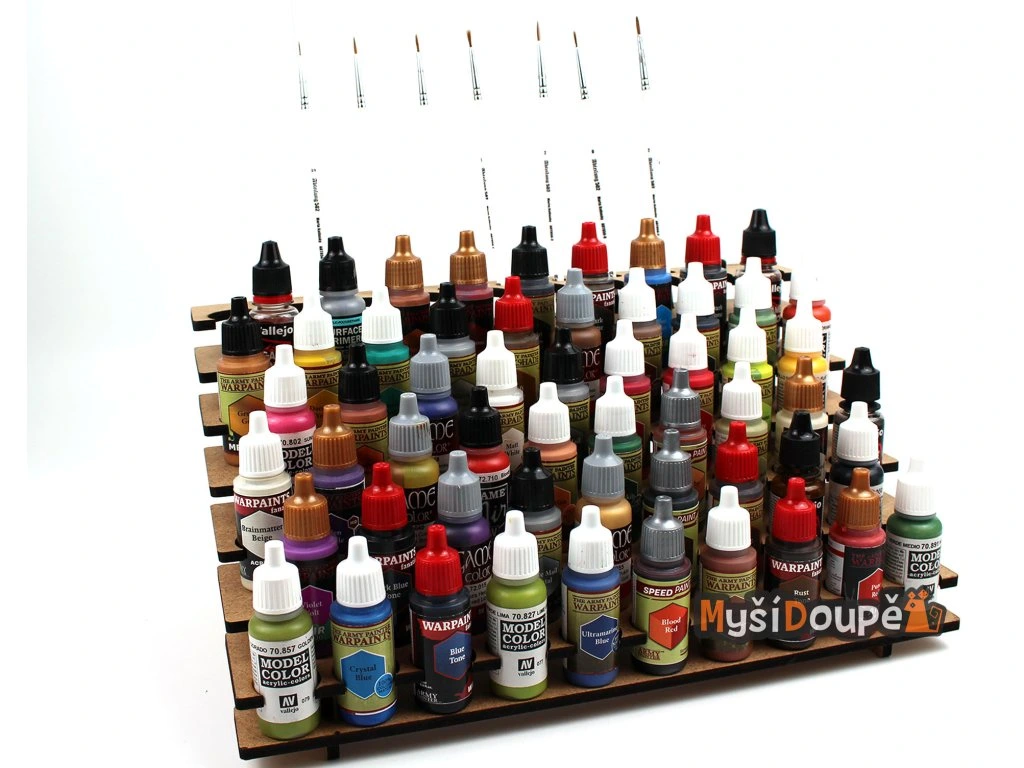 Myší Doupě Stojan na barvy Army Painter/Vallejo - stohovatelný Obrázek