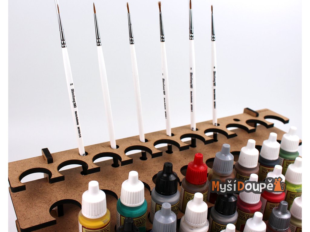 Myší Doupě Stojan na barvy Army Painter/Vallejo - stohovatelný Obrázek