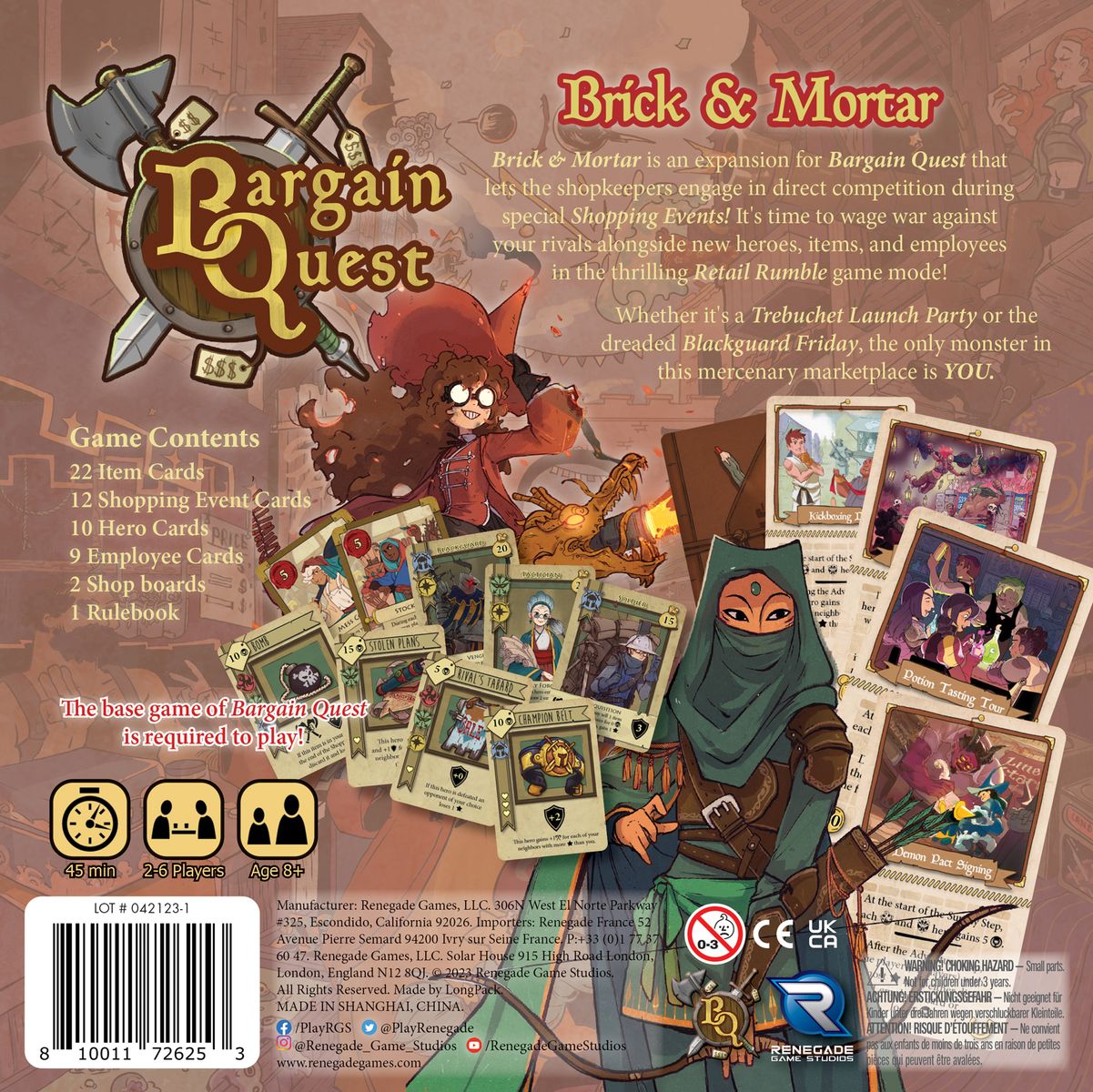 Renegade Game Studios Bargain Quest: Brick & Mortar