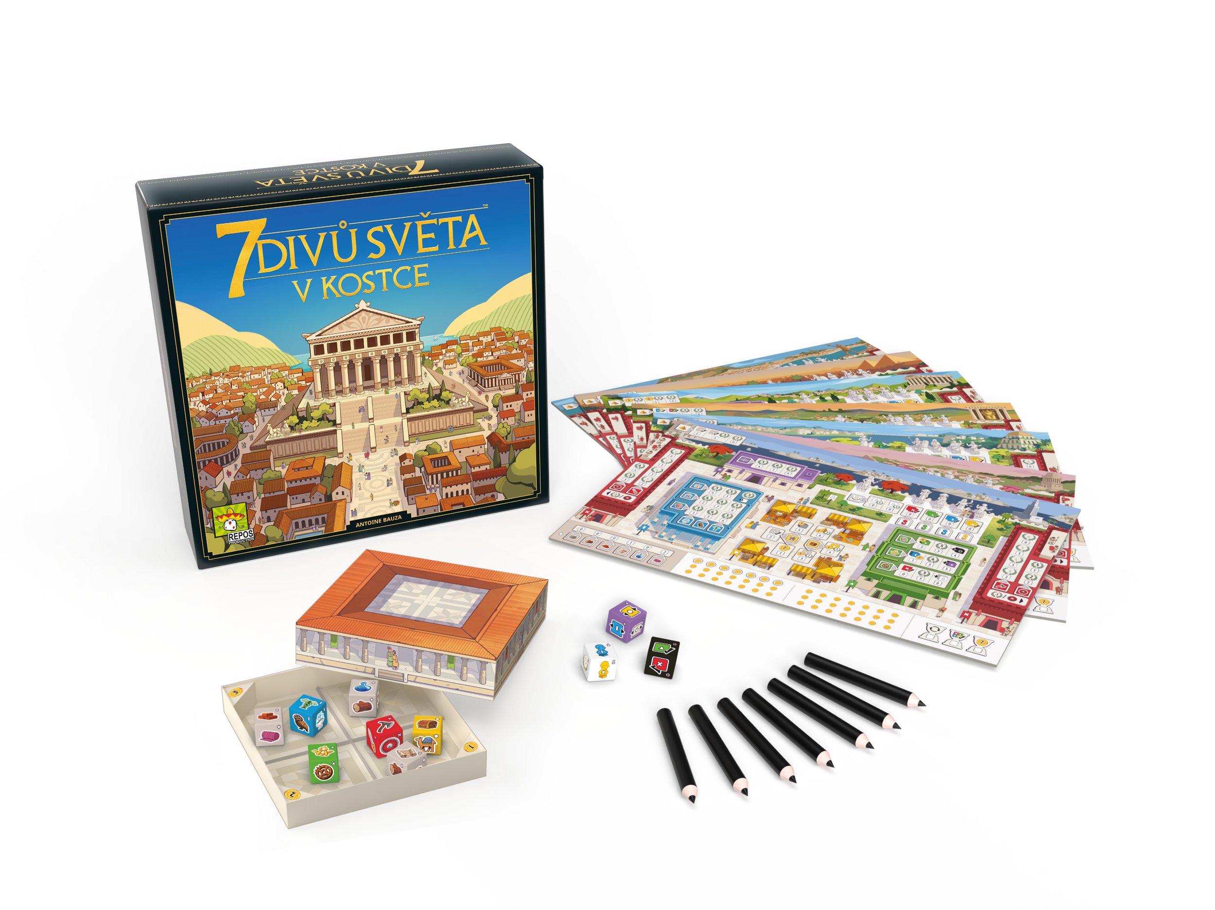 Asmodee Czech Republic 7 Divů světa v kostce