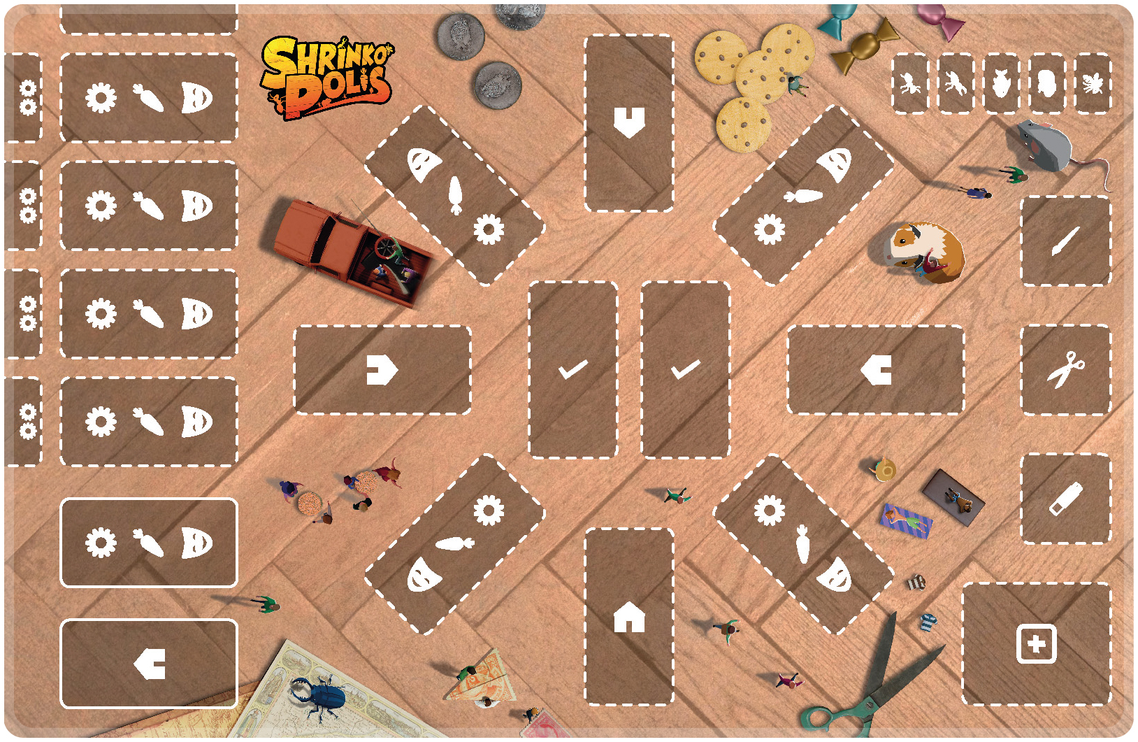 TLAMA games Shrinkopolis - herní podložka (Shrinkopolis: playmat)