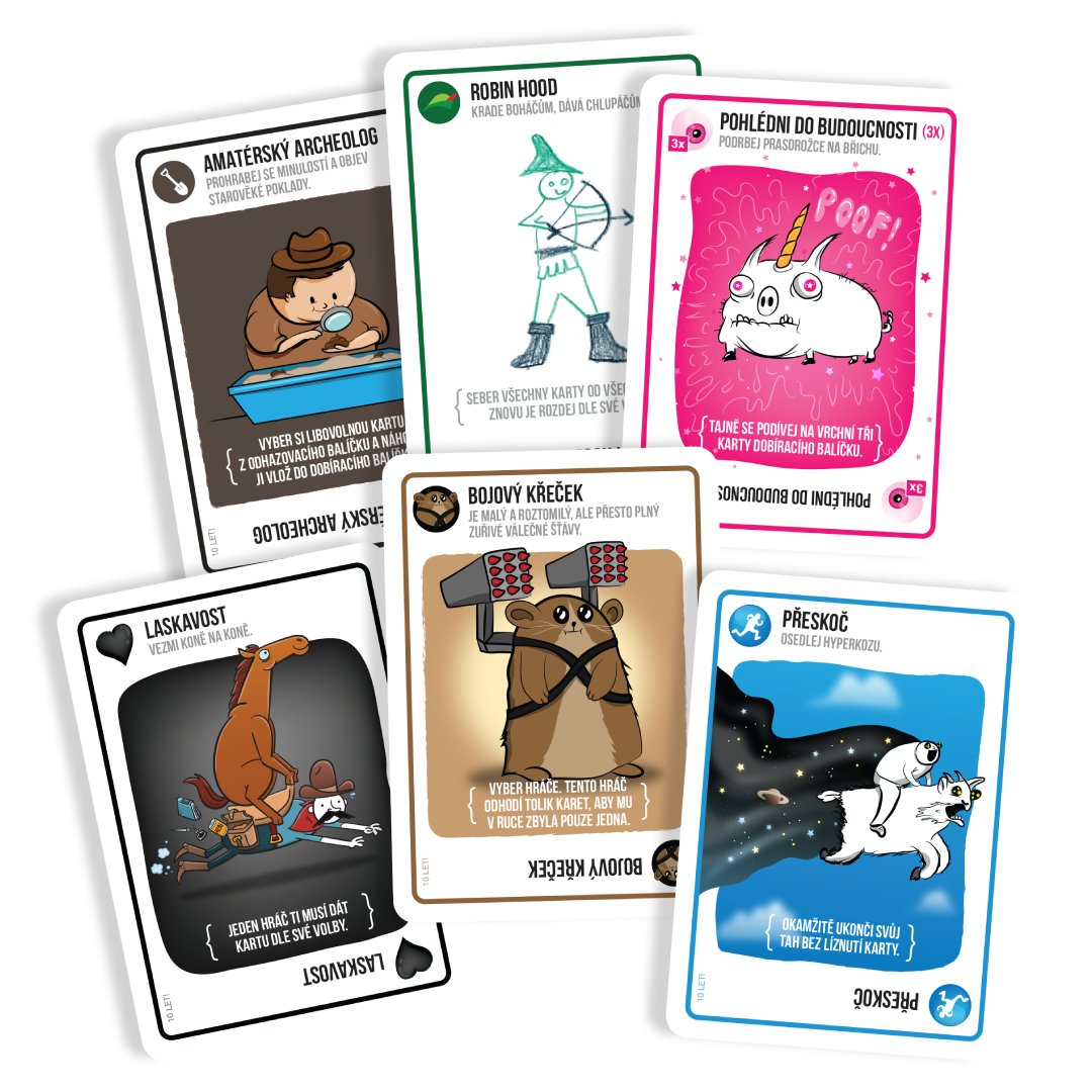 Asmodee Czech Republic Výbušná koťátka: Výroční edice