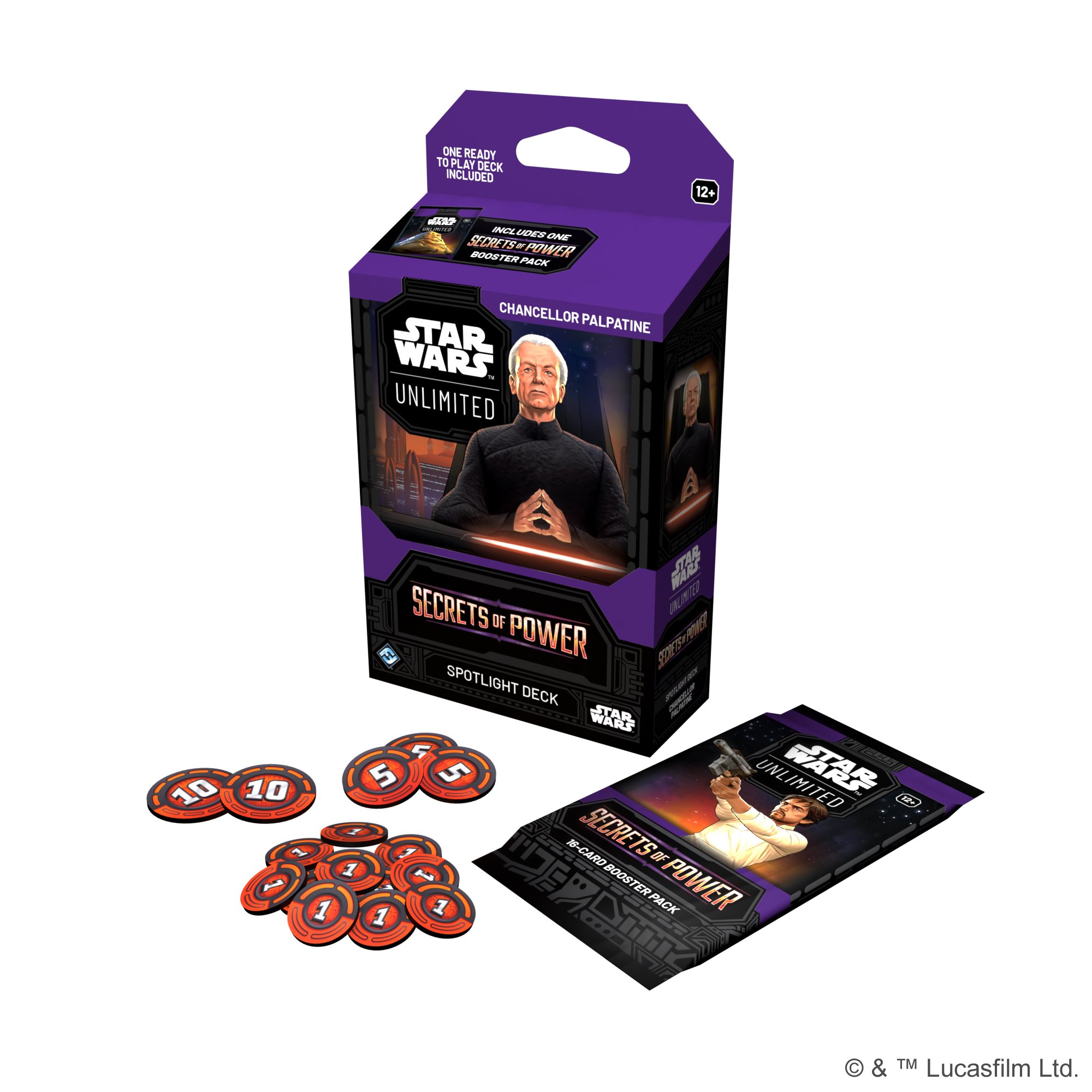 Fantasy Flight Games Star Wars: Unlimited – Secrets of Power - Spotlight Deck Varianta: Chancellor Palpatine.