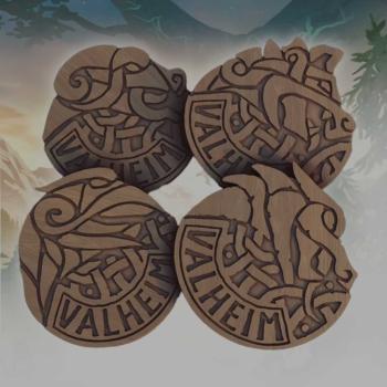 Mood Publishing Valheim: Dřevěné pivní podtácky