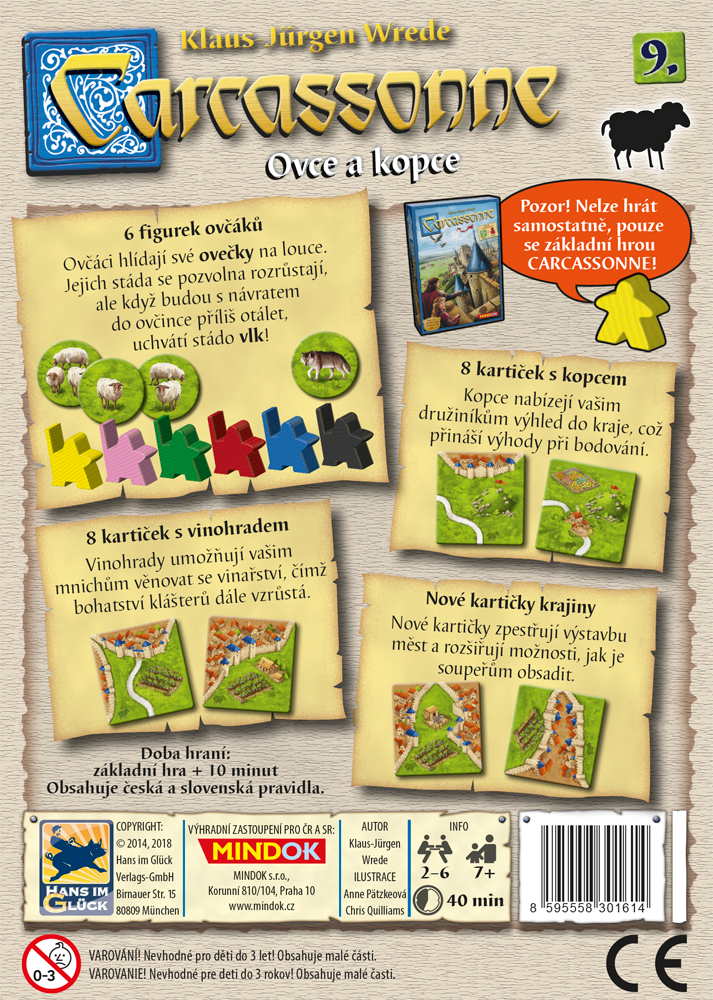 Mindok Carcassonne 2. edice: Ovce a kopce Obrázek