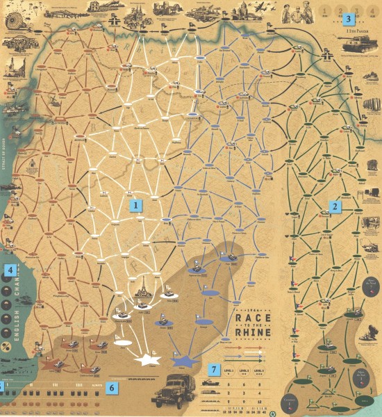 Phalanx Games Playmat Keep'em Rolling: 1944 – Race to the Rhine