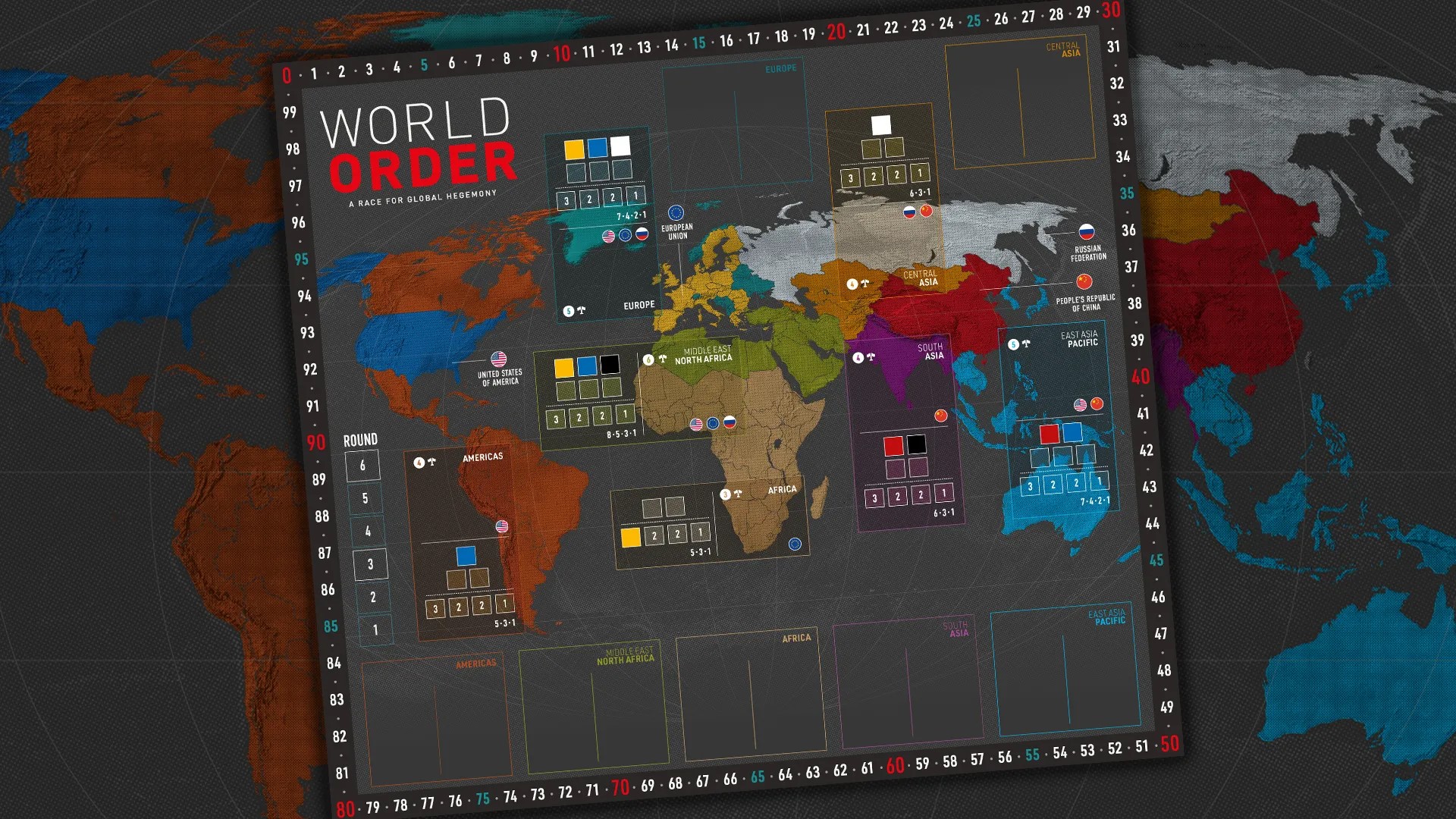 Hegemonic Project Games World Order - Playmat