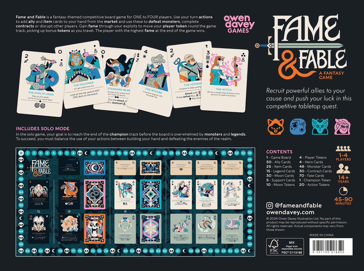 Owen Davey Games Fame & Fable