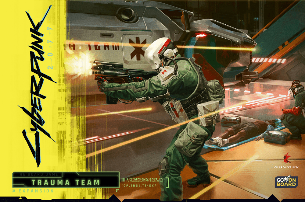 Go On Board Cyberpunk 2077: The Board Game – Trauma Team