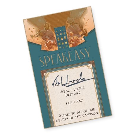 TLAMA games Speakeasy - podepsaná samolepka