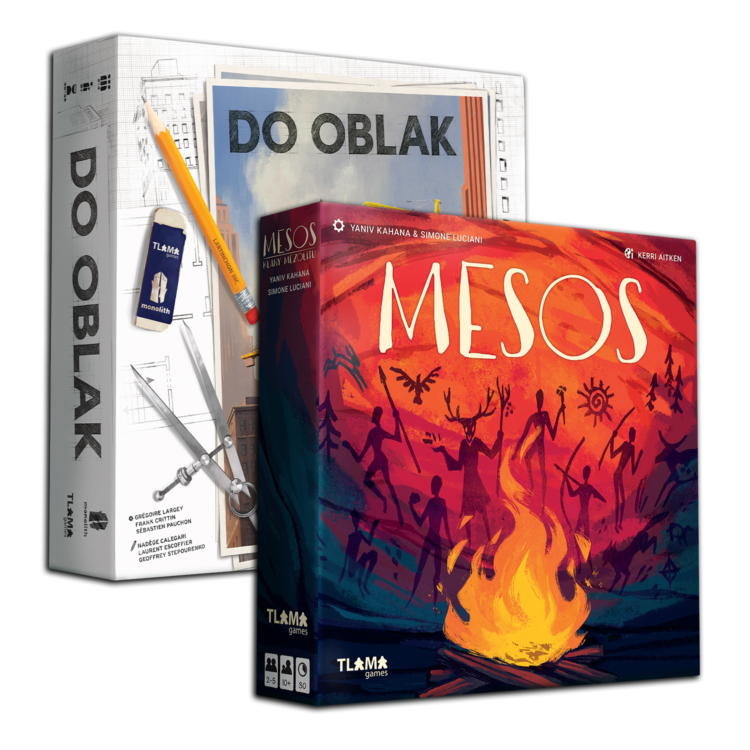 TLAMA games Do oblak + MESOS: Klany mezolitu (Tower up CZ + Mesos CZ)