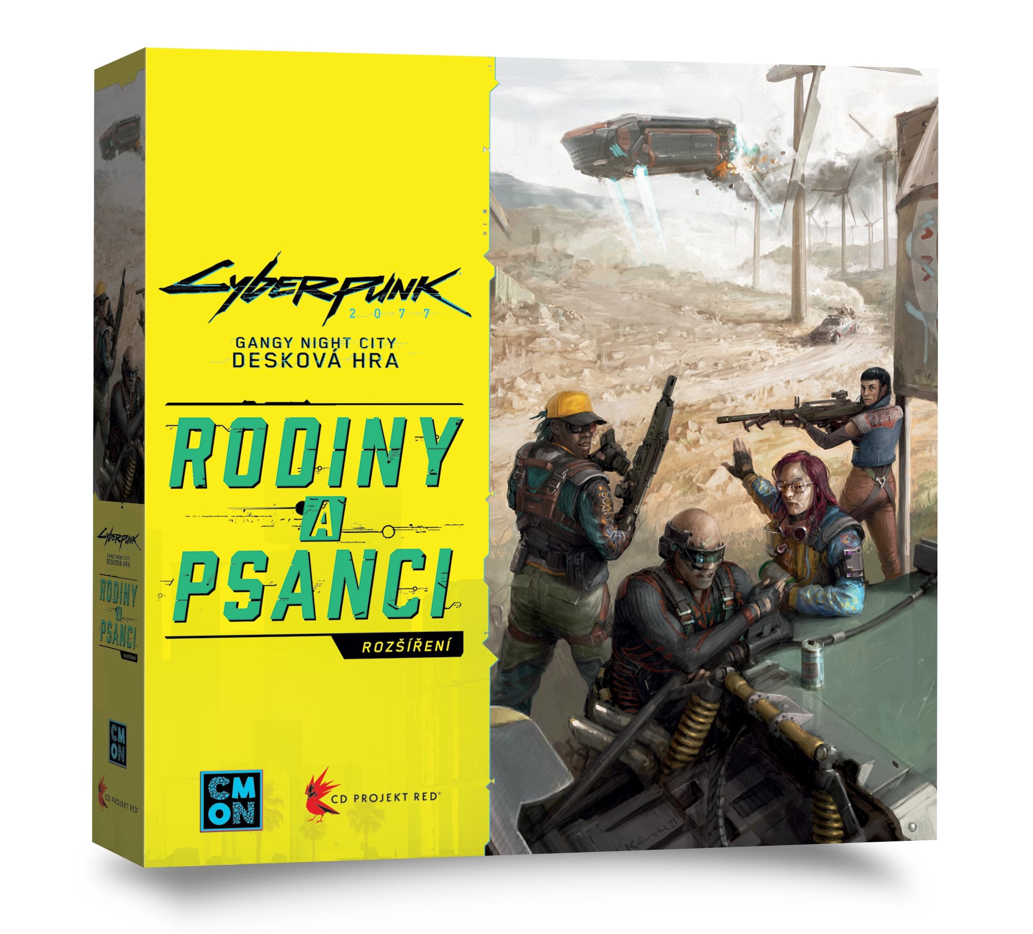 Asmodee Czech Republic Poškozené - Cyberpunk 2077: Gangy Night City (Desková hra) - rozšíření Rodiny a psanci