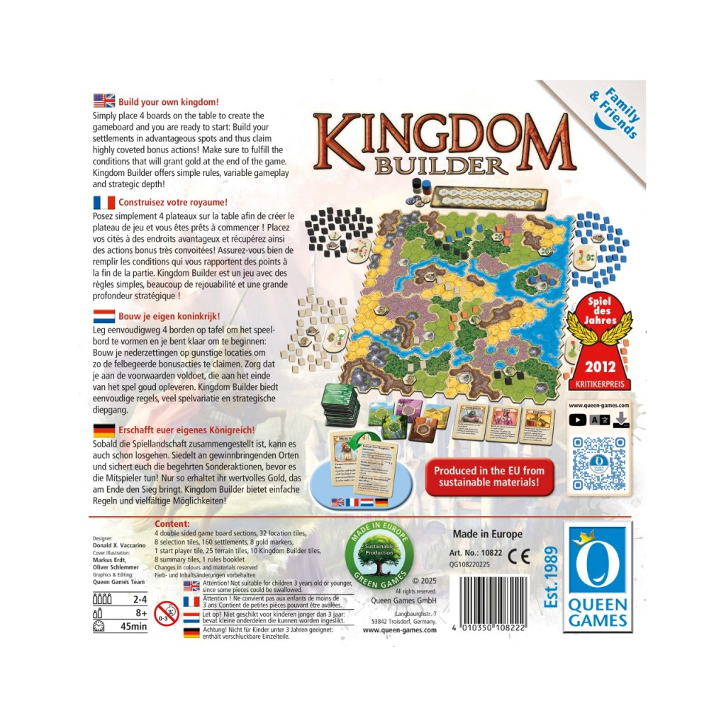 Queen games Kingdom Builder: Family & Friends Compact Edition