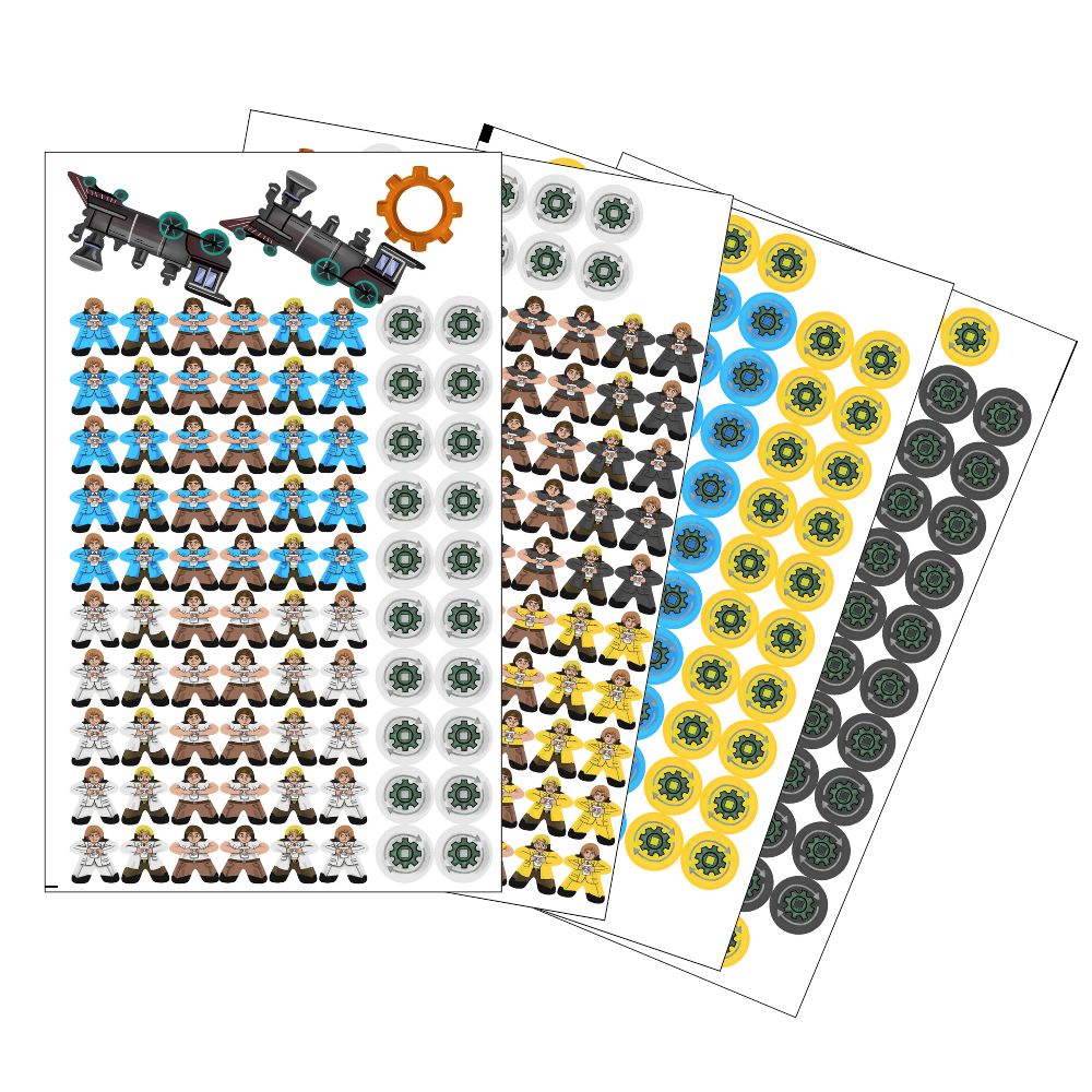 MeepleStickers Samolepky pro Carnegie (Carnegie Stickers)