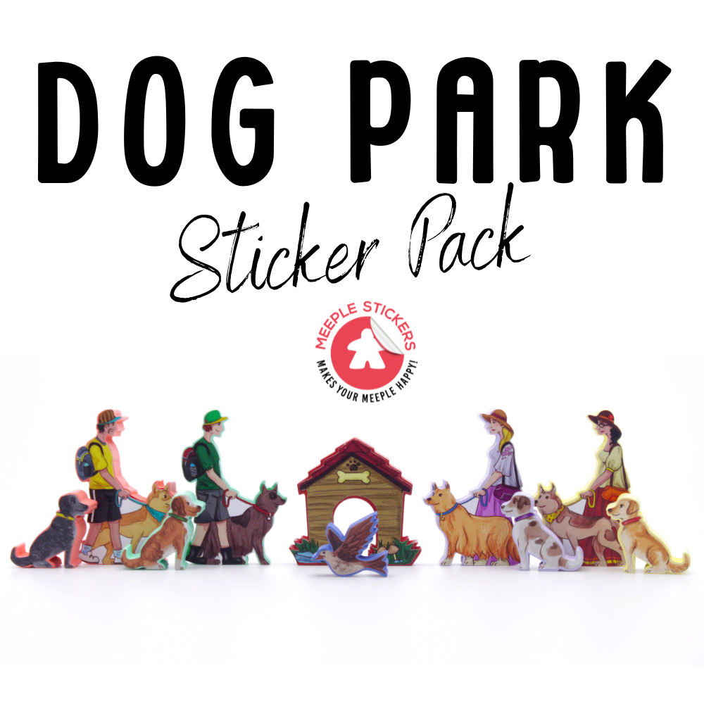 MeepleStickers Samolepky pro Ps&iacute; park (Dog Park Stickers)