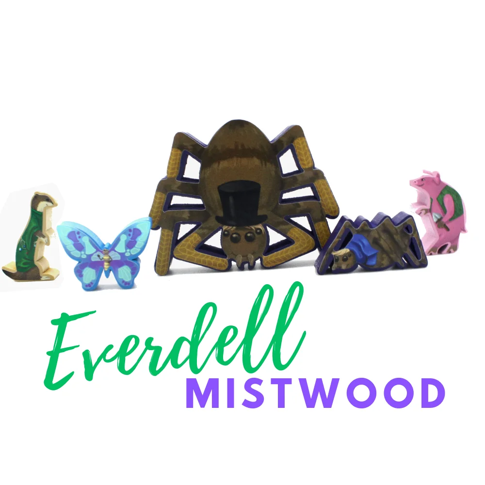 MeepleStickers Samolepky pro Everdell &ndash; Mistwood