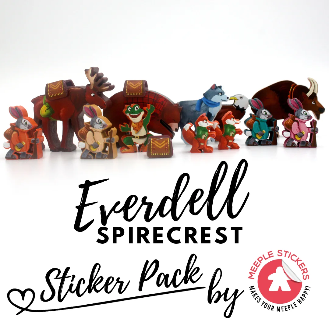 MeepleStickers Samolepky pro Everdell Spirecrest