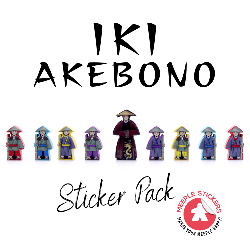MeepleStickers Samolepky pro Iki - Akebono (Iki - Akebono Stickers)