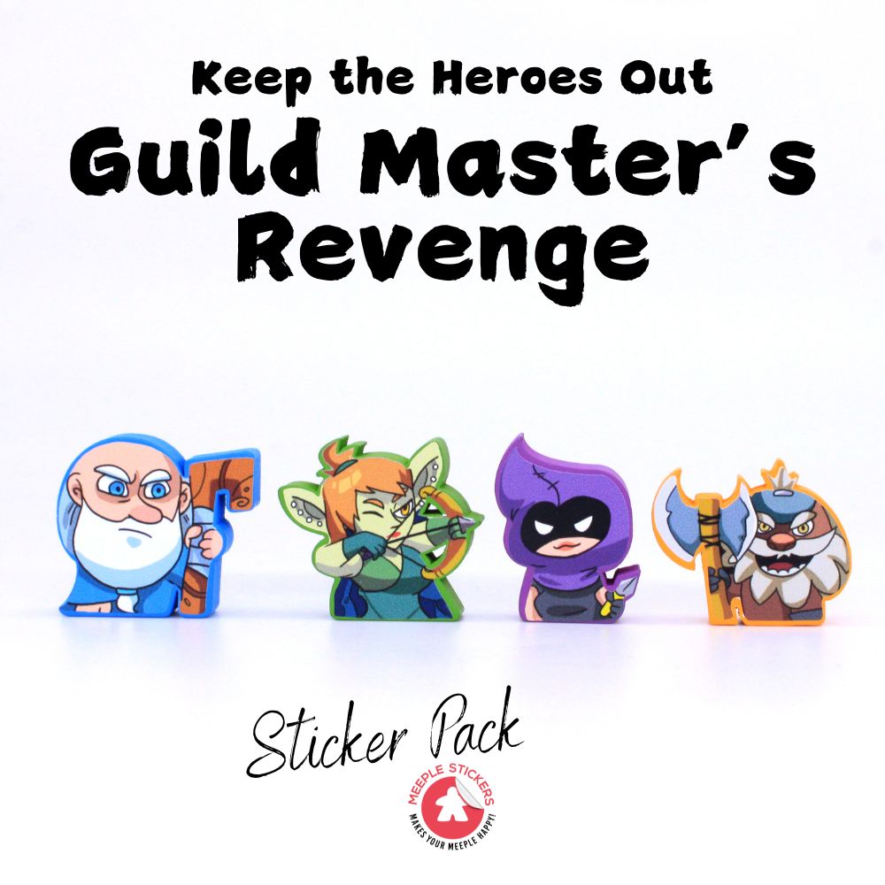 MeepleStickers Samolepky pro Keep the Heroes out! -Guild Master's Revenge (Stickers)