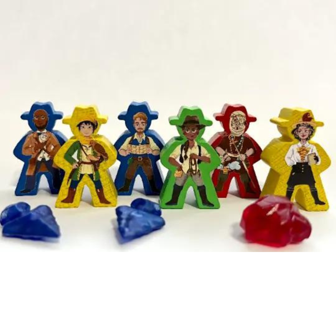 MeepleStickers Samolepky pro Ztracen&yacute; ostrov Arnak (Lost ruins of Arnak Stickers)