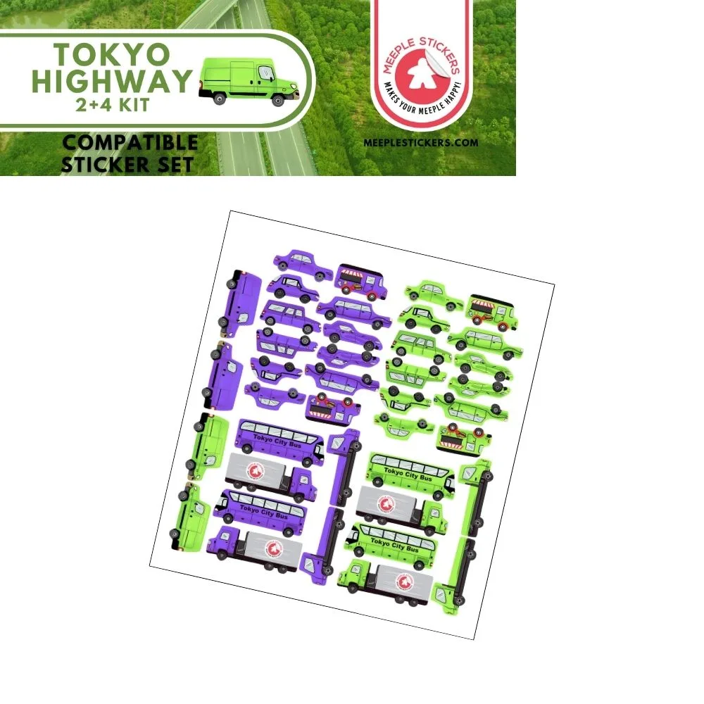 MeepleStickers Samolepky pro Tokyo Highway