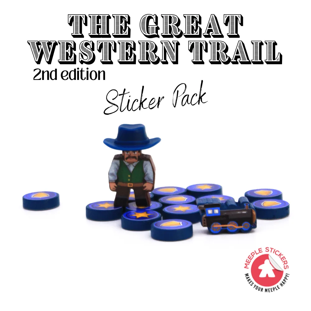 MeepleStickers Samolepky pro Great Western Trail (2nd edition)