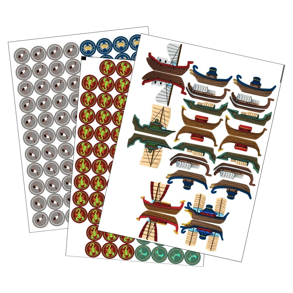 MeepleStickers Samolepky pro River of Gold (Stickers)