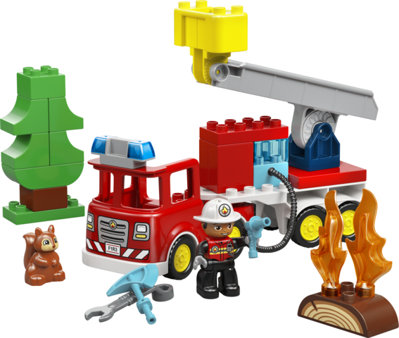 LEGO LEGO® DUPLO® Hasičské auto s hadicí a hasičem 10473