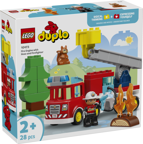 LEGO LEGO® DUPLO® Hasičské auto s hadicí a hasičem 10473 (Fire Engine with Hose and Firefighter)